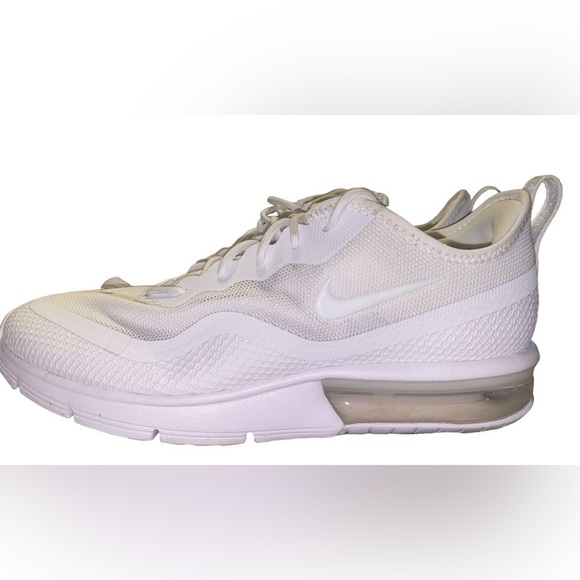 Nike Air Max y Fabric Low Top Lace Up Running, Grey, Size US10 - Picture 4 of 6